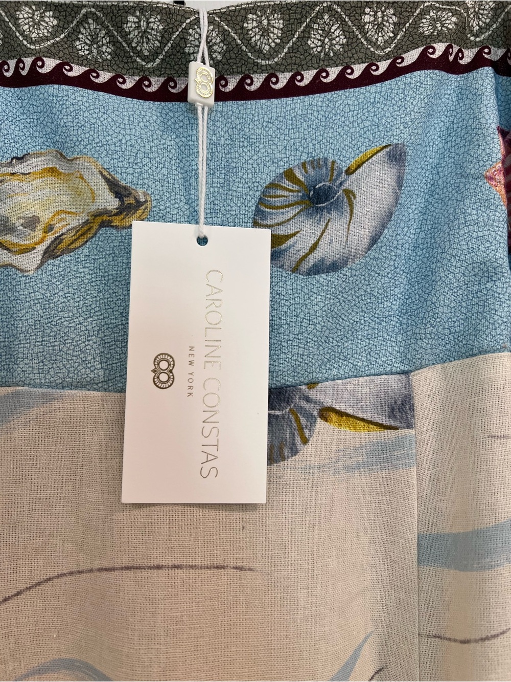 Viral 🐚 Caroline Constas Sea Print Maxi Dress - Picture 8 of 10